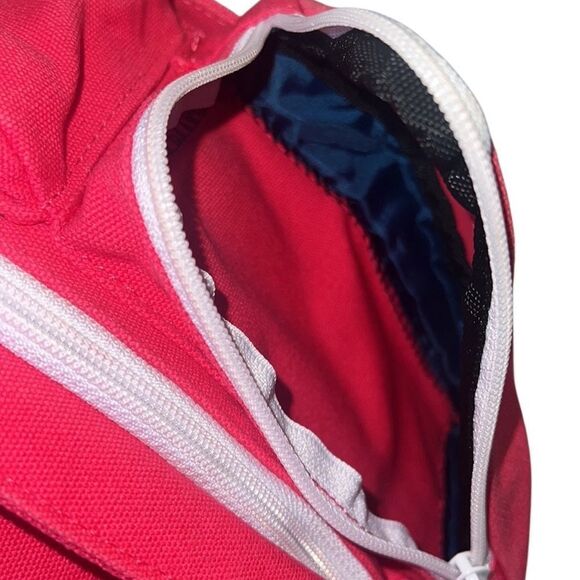 Kavu Pink Cotton Adjustable Strap Multiple Zip Pockets Sling Backpack - Picture 7 of 13